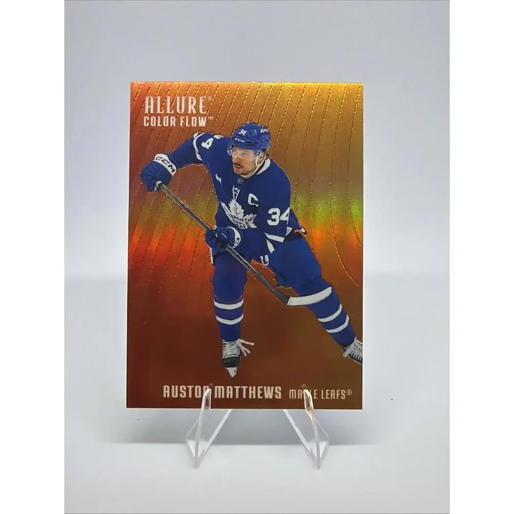 2025-26 Upper Deck Allure - Color Flow Auston Matthews #CF-26 Red Orange